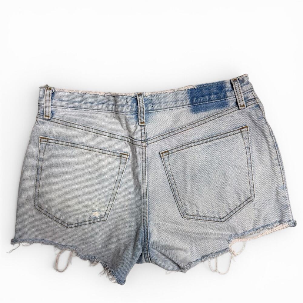 Abercrombie & Fitch Shorts 2 Pair Blue Jean Annie High Rise Cutoff Distressed 30 - Picture 7 of 8